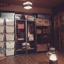 部屋全体 関西好きやねん会 スチールラック 賃貸 石油ストーブ などのインテリア実例 2014 12 29 20 30 30 roomclip ルームクリップ インテリア ミリタリー クローゼット 収納 インテリア