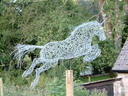 Sculpture Of A Unicorn Sculpture Yard Sculptures Wire Sculpture