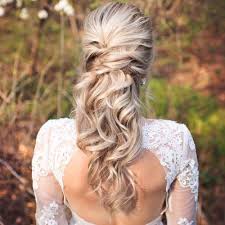 This half up wedding hairstyle was finished off with beautiful floral crown. Half Up Half Down Wedding Hairstyles 50 Stylish Ideas For Brides
