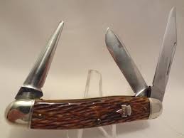 Louis mo 2 bladed pocket knife. A Vintage Keen Kutter 3 Blade Junior Stockman Vintage Pocket Knives Pocket Knife Knives And Swords