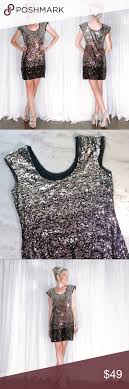 Silver Black Ombre Sequin Cocktail Party Dress Fashion Clothes Design Fashion Tips
