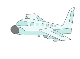 How To Draw An Airplane Easy Drawing Guides Drawings Guided Drawing Line Art Drawings