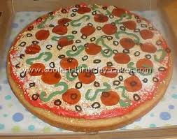 Make cake mix as directed on box using water, oil and eggs. Awesome Homemade Pizza Cake Decorating Tips And Ideas Cake Decorating For Beginners Novelty Birthday Cakes Homemade Cakes