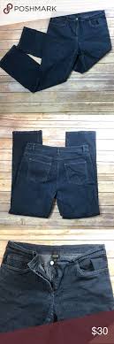 Eileen Fisher Dark Wash Denim Stretch Jeans Size M Eileen