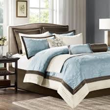 Some of the most striking bedding sets are either predominantly brown or blue with smatterings of the other color. Chocolate Brown And Blue Comforter Sets In Shop Com Home Store