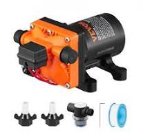 12V Diaphragm Water Pump - 3GPM/55PSI Self Priming For RV, Marine & Camping  Use