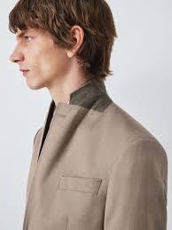 John Lewis Sholden Regular Fit Sharkskin Wool Suit Jacket, Neutral