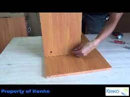 Start by sawing a 2x4 board into 2 pieces that are the same width as your desktop, minus the width of the two legs that will go on. Assembly Instructions For Gd 3048 Kenko Pitch Computer Table Youtube