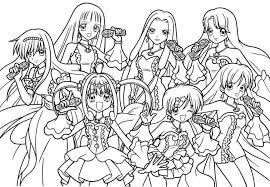 Cute Anime Coloring Pages Coloring Home