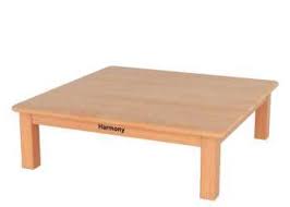 Harmony Square Low Wooden Table 100cm 28cm H Harmony Furniture Wooden Tables Wooden Play Furniture