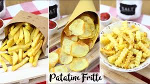 Come fare le patate fritte croccanti. Patatine Fritte Croccanti E Facilissime Stick Chips E Ondulate Fatte In Casa Youtube