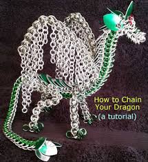 How to Chain Your Dragon (the Tutorial) - Instructions to Build Your Very  Own Freestanding Dragon Sculpture Out of Little Metal Rings - Etsy