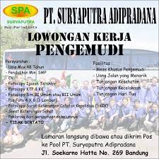 Info lowongan terbaru untuk penempatan kerja di kantor pusat, pabrik dan kantor cabang sesuai domisili wilayah jakarta. Dibuka Loker Untuk Driver Bus Bus Pariwisata Suryaputra Facebook