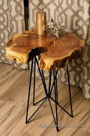 Rustic Wood Accent Table Wood Slab Table Diy Coffe Table Coffee Table Wood