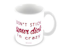 Buy Geek Details Don't Stick Your Dick in Crazy Coffee Mug, 11 oz, White  Online at Low Prices in India - Amazon.in