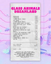 Dreamland Album Receipt Glassanimals