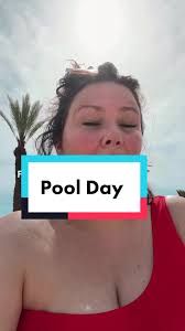 Pool Day with Red Mooslover Swimsuit