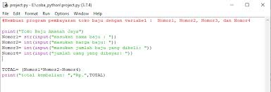 Belajar Membuat Aplikasi Sederhana Dengan Python 3 7 4