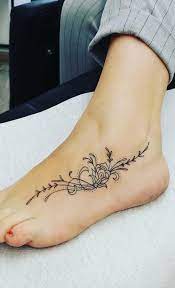 Girly Foot Tattoos Foottattoos Anklet Tattoos For Women Anklet Tattoos Tattoo Designs Foot