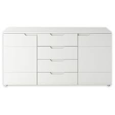 Design sideboard alberello in weiß hochglanz und wildeiche optik mit glastür. Sideboard Weiss Hochglanz Mit Ubertiefe Online Bei Roller Kaufen