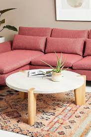 Table is sealed with clear lacquer for easy cleaning; Kira Coffee Table Anthropologie