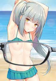 KanColle anime girl's small tits are voyeured with perspective glasses -  にじ天国