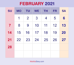 Get february monthly watercolor calendars. February 2021 Calendar Printable Monday Start 3 United States Edition With Federal Holidays