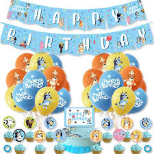 Roll down the sidewalk with the wind in your hair thanks to zazzle's russian skateboards. Buy Bluey Birthday Party Decorations Bluey Happy Birthday Banner Bluey Balloons And Bluey Cake Toppers For Bluey Theme Party Decoations Online In Italy B091j35jmn
