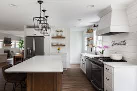 There are lots of kitchen islands design that you can choose or purchase at the stores or you can just make one if you want an island that functions as open storage too, choosing a stenstorp one would be a great idea. Bright Open Kitchen Layout With Oak Island Farmhouse Kitchen Other By Marvista Kitchen Bath Houzz