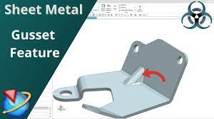 Siemens Unigraphics Nx Sheet Metal Gusset How To Make Gusset In Sheet Metal Youtube