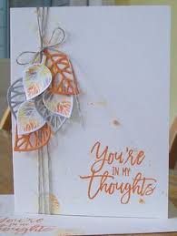 Press down on the card with the stamp, and you have a beautiful fall card. 35 Handmade Fall Cards Ideas Fall Cards Cards Cards Handmade