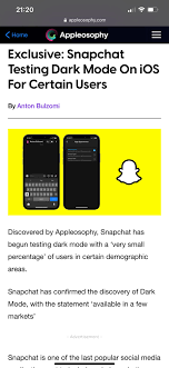 Tap on the avatar profile icon in the top left c. This Update Remove Dark Mode For Snapchat For Anyone Ios