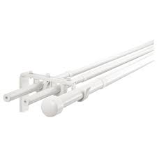 Racka Hugad Gordijnrailcombinatie Driedubbel Wit Ikea In 2020 Curtain Rods Ikea Curtain Rods Curtain Rod Holders