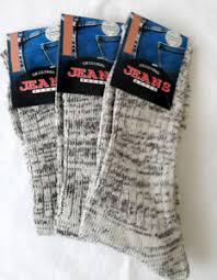 Details About 3 Pairs Mens Jeans Socks Beige Melange A Lot Cotton Jeans Socks 39 To 46