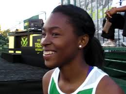 Arianna Washington 3rd Place Girls 100 Post-Race