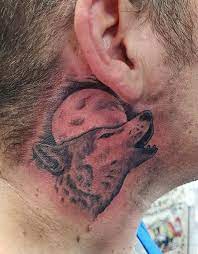 Wolf Neck Tattoo Neck Tattoo Black And Grey Tattoos Tattoos