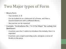 Form in music relates to the structure of a song or composition. Textureformstyle