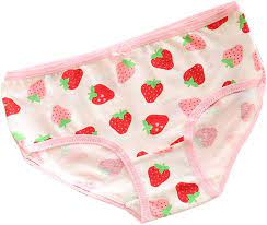 BLESSI 5 Pack Cute Cartoon Cherry Strawberry Printied Underpants at Amazon  Women's Clothing store