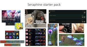 Seraphine Starter Pack Thorgift Com If You Like It Please Buy Some From Thorgift Com In 2021 Lol League Of Legends Liga Legend Funny Memes