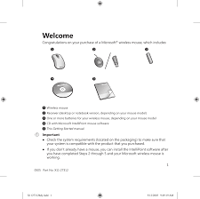 Then press the control button on your wireless mouse. 1050 Optical Mouse User Manual X1127312cvr Indd Microsoft
