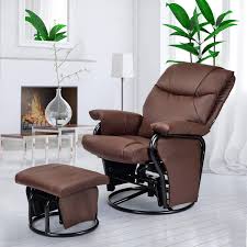 Enjoy Relaxing Home Office Massage Sofa Recliner Deluxe Ergonomic Rocking Chair Lounge Swivel In 2020 Recliner With Ottoman Swivel Rocking Chair Recliner Chair