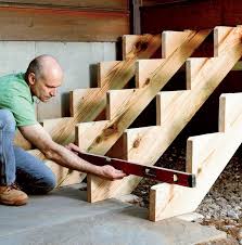 Gartentreppe Aus Holz Selber Bauen Anleitung Und Beispiele 2019 Treppenwangen Mit Wasserwaage Nivellieren The Post G Diy Stairs Stairs Design Wooden Stairs