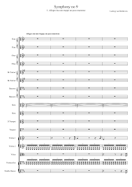 Allegro ma non troppo, aalst: Beethoven Symphony No 9 Part I Allegro Ma Non Troppo Un Poco Maestoso Sheet Music For Flute Oboe Bassoon Timpani More Instruments Mixed Ensemble Musescore Com