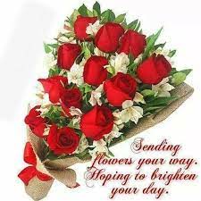 Sending you flowers to brighten your day. Sending Flowers You Way To Help Brighten Your Day Flores Com Carinho Feliz Aniversario Com Flores Feliz Aniversario