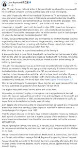Singapore — former national footballer k kannan has been reminded that his lifetime ban from all activities linked to the sport imposed by the football association of singapore (fas) includes a prohibition against him being involved in social matches. Unodgesmeyilbm
