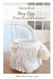 Free shipping & return, shein offers sweaters to fit your style needs. Cable Knit Mug Cozy A Box Of Twine