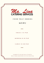 Landline +63 (32) 414 4130 +63 (32) 414 4171 +63 (32) 264 8071. Ma Lina Catering Services Ma Lina Catering Services