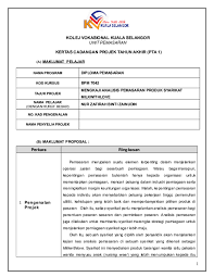 Teknologi seni reka perindustrian fsgk sesi 12 13 universiti malaysia sarawak blog ini mengenai perjalanan projek tahun akhir saya id sesi 12 13. Doc Kolej Vokasional Kuala Selangor Unit Pemasaran Kertas Cadangan Projek Tahun Akhir Pta 1 A Maklumat Pelajar Nama Program Adam Alexender Academia Edu