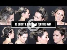 Hit The Gym With These Cute Hairstyles For Short Hair In 2020 Gym Hairstyles Workout Hairstyles Cute Hairstyles For Short Hair