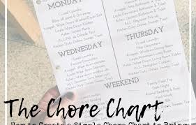 How To Create A Simple Chore Chart To Br 354821 Png
